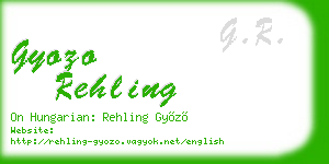 gyozo rehling business card